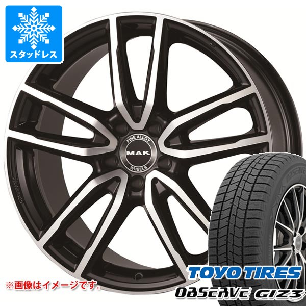 【タイヤ交換対象】メルセデスベンツ W205 Cクラス用 スタッドレス トーヨー オブザーブ ギズ3 225/50R17 94Q MAK エボ タイヤホイール4本セット|タイヤマックス