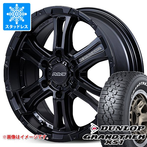 【タイヤ交換対象】ニッサン NV350キャラバン E26用 スタッドレス ダンロップ グラントレック XS1 LT215/70R16 100/97N ホワイトレター レイズ FDX-AG タイヤホイール4本セット｜タイヤマックス