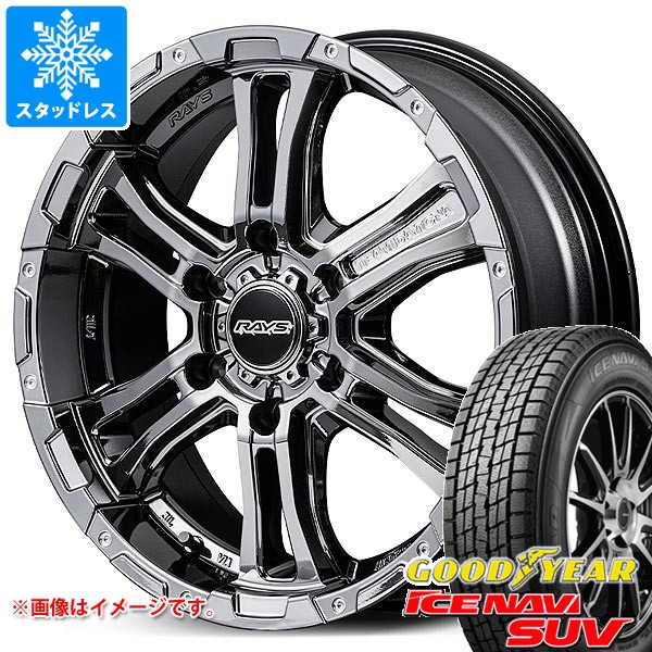 【タイヤ交換対象】トヨタ ハイエース 200系用 スタッドレス グッドイヤー アイスナビ SUV 215/70R16 100Q レイズ FDX-AG タイヤホイール4本セット