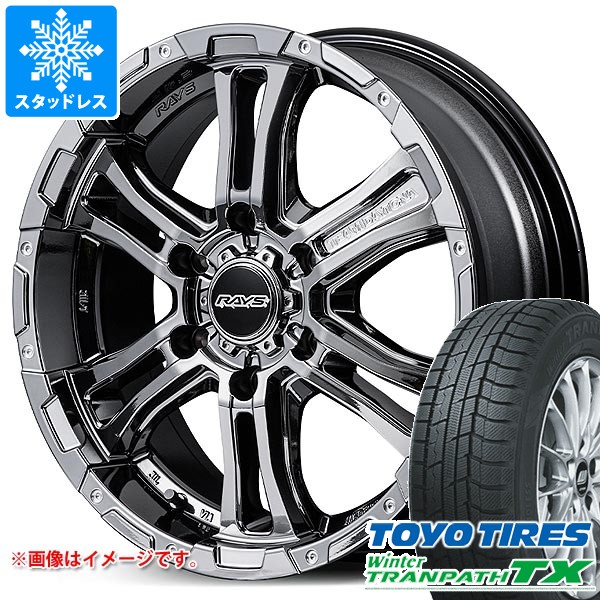 【タイヤ交換対象】トヨタ ハイエース 200系用 スタッドレス トーヨー ウィンタートランパス TX 215/70R16 100Q レイズ FDX-AG タイヤホイール4本セット