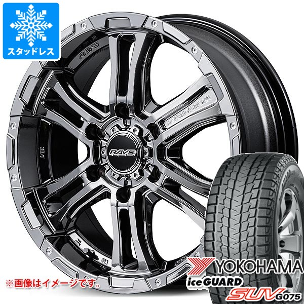 【タイヤ交換対象】トヨタ ハイエース 200系用 スタッドレス ヨコハマ アイスガード SUV G075 215/65R16C 109/107Q レイズ FDX-AG タイヤホイール4本セット