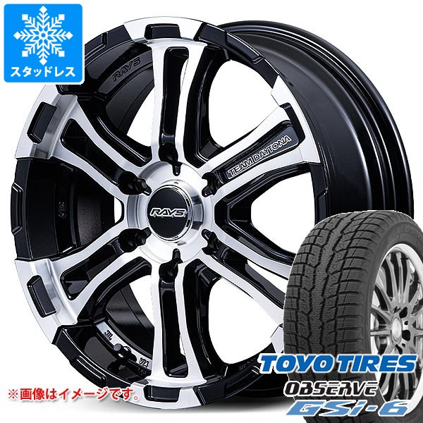 【タイヤ交換対象】トヨタ ハイエース 200系用 スタッドレス トーヨー オブザーブ GSi-6 215/70R16 100Q レイズ FDX-SG タイヤホイール4本セット