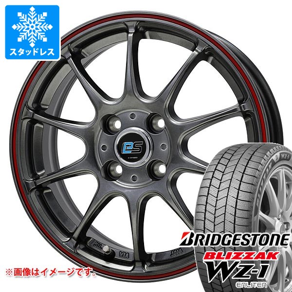 【タイヤ交換対象】スタッドレスタイヤ ブリヂストン ブリザック WZ-1 195/65R16 92Q & ジースピード es-01 6.0-16 タイヤホイール4本セット195/65-16 BRIDGESTONE BLIZZAK WZ-1|タイヤマックス