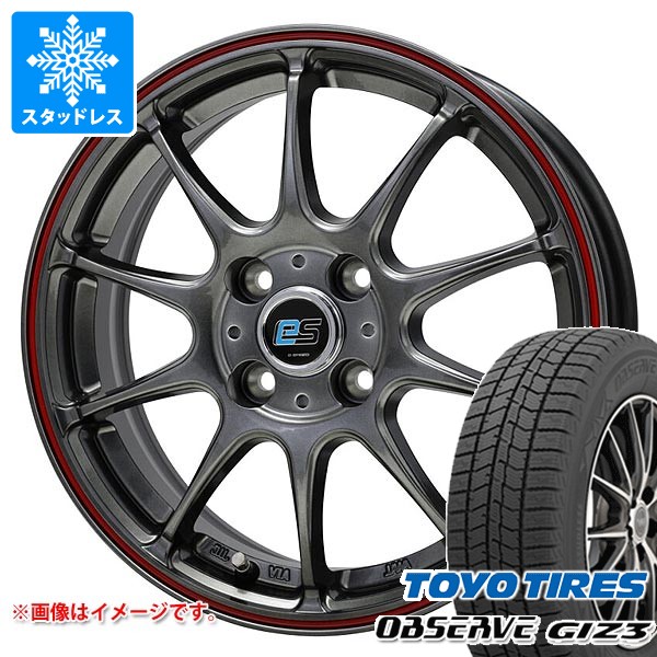 【タイヤ交換対象】スタッドレスタイヤ トーヨー オブザーブ ギズ3 185/60R16 86Q ＆ ジースピード es-01 6.0-16 タイヤホイール4本セット185/60-16 TOYO OBSERVE GIZ3｜タイヤマックス