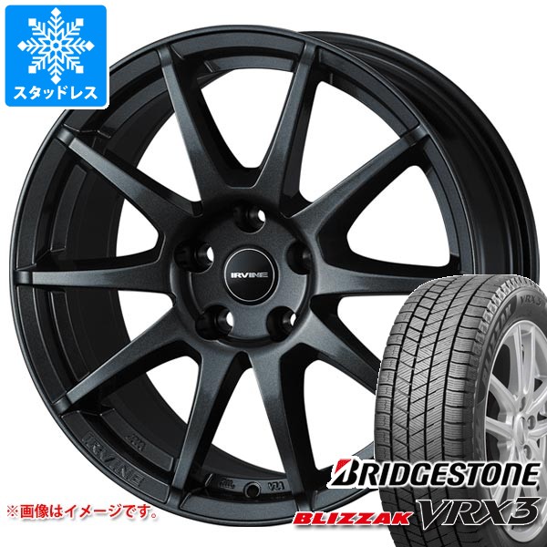 【タイヤ交換対象】プジョー 508 R8系用 スタッドレス ブリヂストン ブリザック VRX3 235/45R18 94Q アーヴィン S02 タイヤホイール4本セット