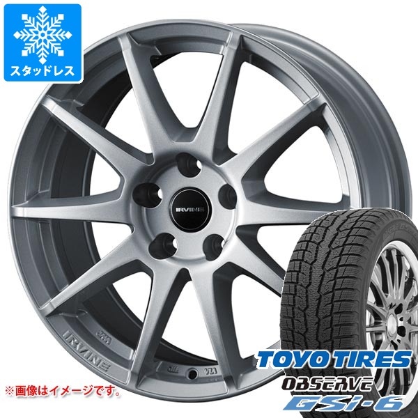 【タイヤ交換対象】アウディ A6 F2系用 スタッドレス トーヨー オブザーブ GSi-6 225/60R17 99Q アーヴィン S02 タイヤホイール4本セット｜タイヤマックス