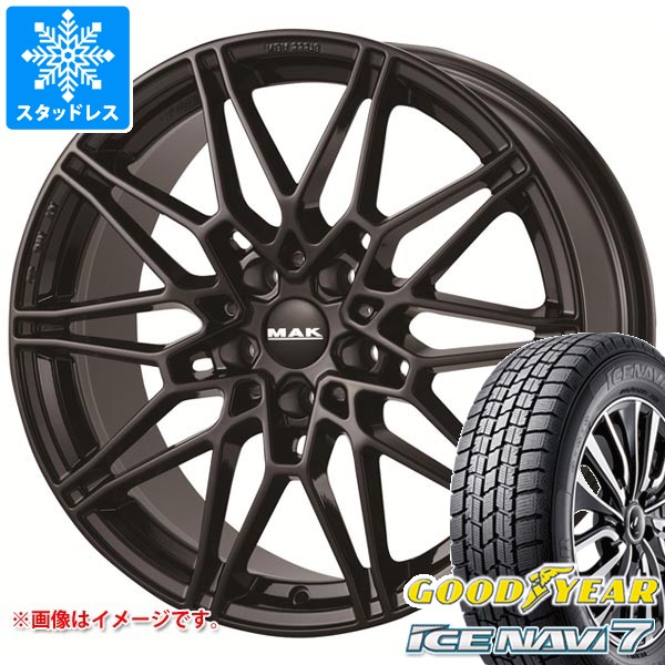 【タイヤ交換対象】BMW G26 4シリーズ用 スタッドレス グッドイヤー アイスナビ7 225/55R17 97Q MAK ケーニッヒ タイヤホイール4本セット