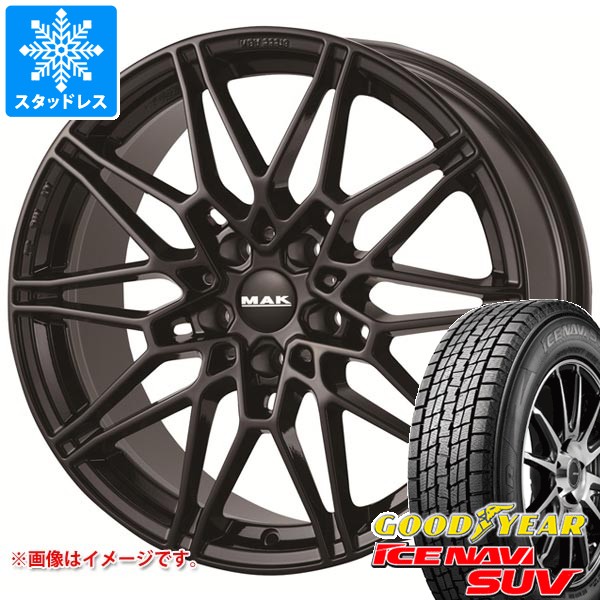 【タイヤ交換対象】BMW U11 X1用 スタッドレス グッドイヤー アイスナビ SUV 225/60R17 99Q MAK ケーニッヒ タイヤホイール4本セット