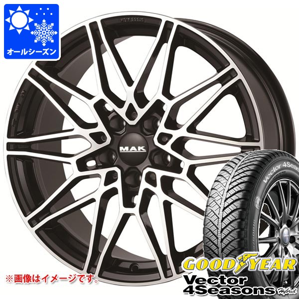 【タイヤ交換対象】BMW U06 2シリーズ用 オールシーズンタイヤ グッドイヤー ベクター 4シーズンズ ハイブリッド 225/50R18 95H MAK ケーニッヒ タイヤホイール4本セット