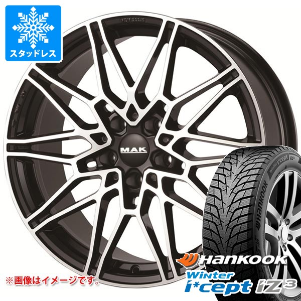 【タイヤ交換対象】BMW G02 X4用 スタッドレス ハンコック ウィンターアイセプト iZ3 X for SUV W636A 225/60R18 100H MAK ケーニッヒ タイヤホイール4本セット