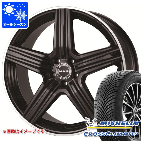 【タイヤ交換対象】メルセデスベンツ X294 EQE SUV用 オールシーズンタイヤ ミシュラン クロスクライメート2 SUV 235/55R19 105W XL MAK ルイス タイヤホイール4本セット
