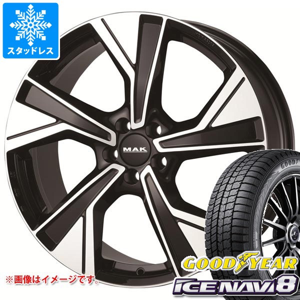 【タイヤ交換対象】ボルボ V60クロスカントリー ZB系用 スタッドレス グッドイヤー アイスナビ8 225/50R18 95Q MAK マルメ タイヤホイール4本セット|タイヤマックス