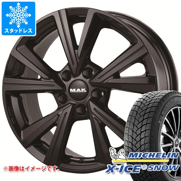 【タイヤ交換対象】アルファロメオ トナーレ AV系用 スタッドレス ミシュラン エックスアイススノー 235/50R18 101H XL MAK モンツァ タイヤホイール4本セット