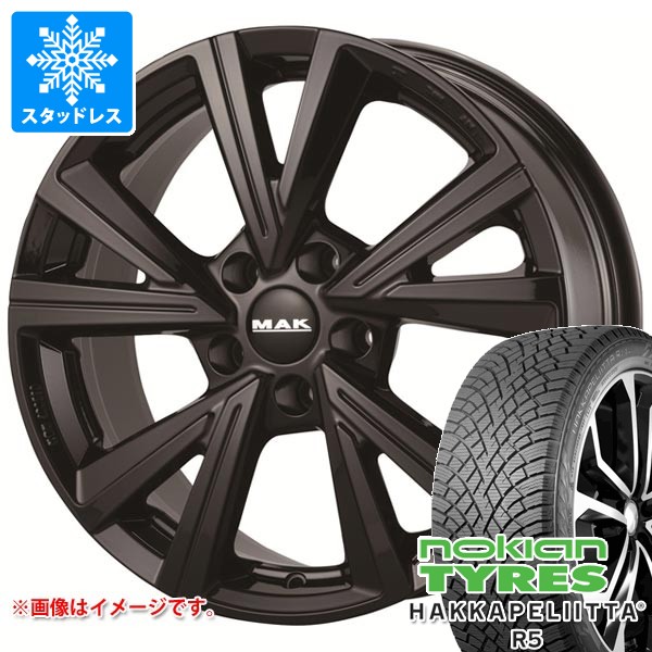 【タイヤ交換対象】アルファロメオ ステルヴィオ用 スタッドレス ノキアン ハッカペリッタ R5 SUV 235/60R18 107R XL MAK モンツァ タイヤホイール4本セット｜タイヤマックス