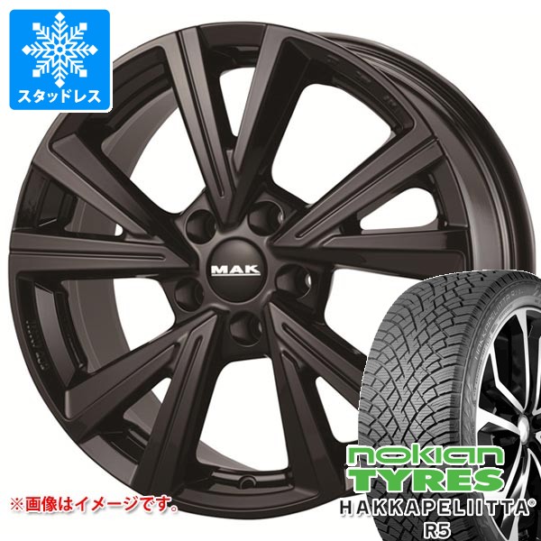 【タイヤ交換対象】VW T-ロック用 スタッドレス ノキアン ハッカペリッタ R5 215/60R16 99R XL MAK クバーズ タイヤホイール4本セット|タイヤマックス
