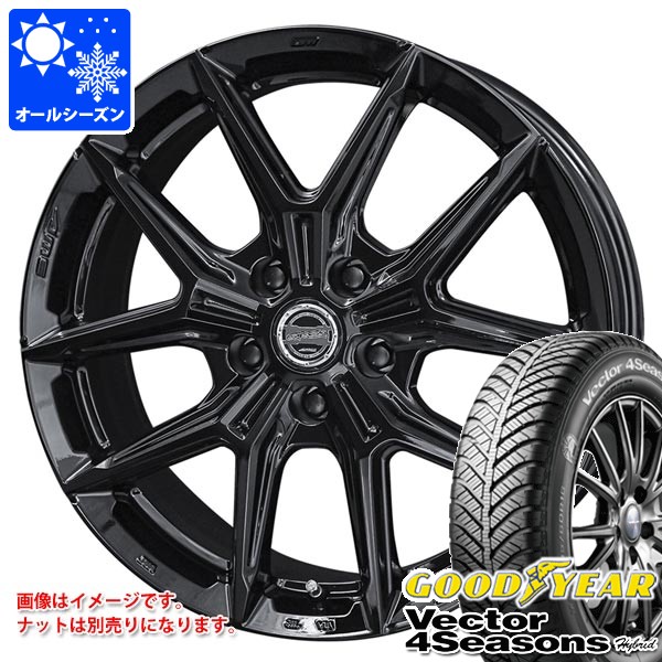 【タイヤ交換対象】オールシーズン 195/65R15 91H グッドイヤー ベクター 4シーズンズ ハイブリッド スマック IG-TEC 6.0-15 タイヤホイール4本セット|タイヤマックス