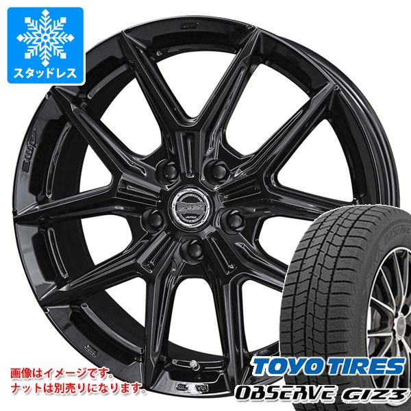 【タイヤ交換対象】トヨタ 40系アルファード用 スタッドレス トーヨー オブザーブ ギズ3 225/55R19 103Q XL スマック IG-TEC タイヤホイール4本セット|タイヤマックス