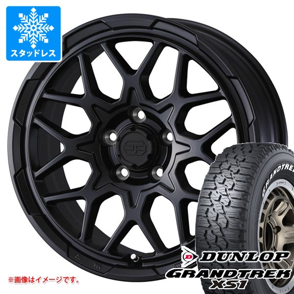 【タイヤ交換対象】ミツビシ デリカD5用 スタッドレス ダンロップ グラントレック XS1 LT215/70R16 100/97N ホワイトレター スタットベルク2 タイヤホイール4本セット|タイヤマックス