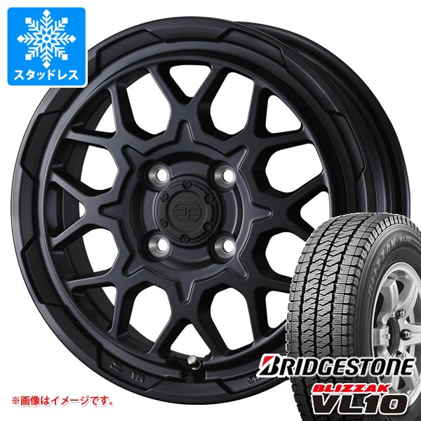 【タイヤ交換対象】スズキ キャリイ DA16T用 スタッドレス ブリヂストン ブリザック VL10 145/80R12 80/78N (145R12 6PR相当) スタットベルク2 タイヤホイール4本セット 51,421円