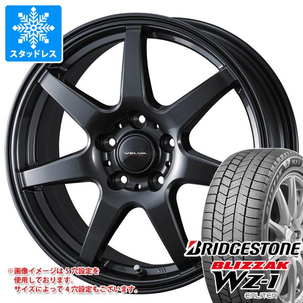 【タイヤ交換対象】レクサス RX A10/H10系用 スタッドレス ブリヂストン ブリザック WZ-1 235/65R18 106Q ヴェルヴァ ワンダー タイヤホイール4本セット