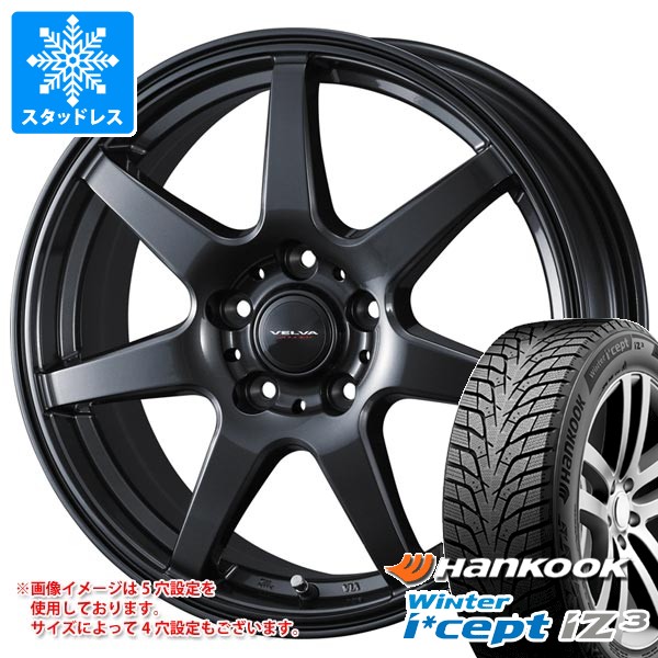 【タイヤ交換対象】トヨタ 40系アルファード用 スタッドレス ハンコック ウィンターアイセプト iZ3 X for SUV W636A 225/55R19 103T XL ヴェルヴァ ワンダー タイヤホイール4本セット|タイヤマックス