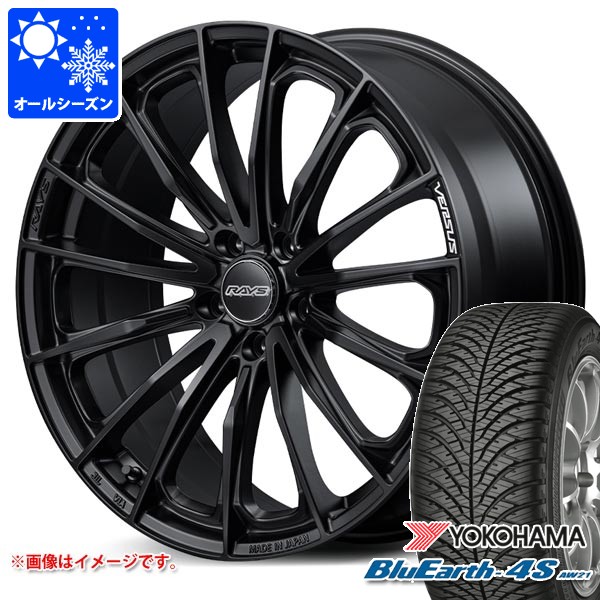【タイヤ交換対象】トヨタ 40系アルファード用 オールシーズンタイヤ ヨコハマ ブルーアース4S AW21 225/60R18 104V XL レイズ ベルサス ヴォウジェ SE 7.0-18 タイヤホイール4本セット｜タイヤマックス