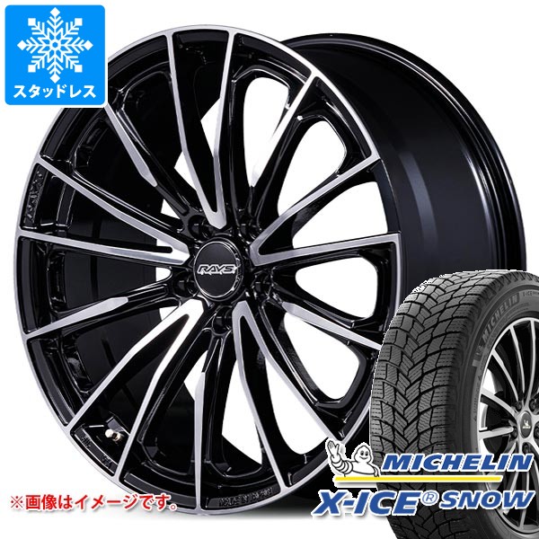 【タイヤ交換対象】トヨタ 40系アルファード用 スタッドレス ミシュラン エックスアイススノー 225/60R18 100H レイズ ベルサス ヴォウジェ SE スペックM タイヤホイール4本セット｜タイヤマックス