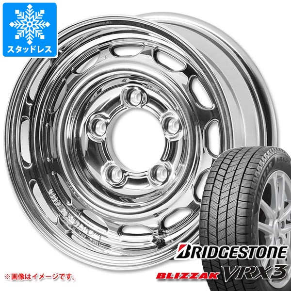 【タイヤ交換対象】5本セット スズキ ジムニー JB64W用 スタッドレス ブリヂストン ブリザック VRX3 215/70R16 100Q アピオ ワイルドボア ベンチュラ タイヤホイール5本セット