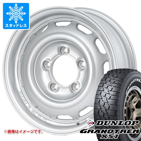【タイヤ交換対象】5本セット スズキ ジムニー用 スタッドレス ダンロップ グラントレック XS1 185/85R16 105/103L LT ホワイトレター アピオ ワイルドボア ベンチュラ タイヤホイール5本セット
