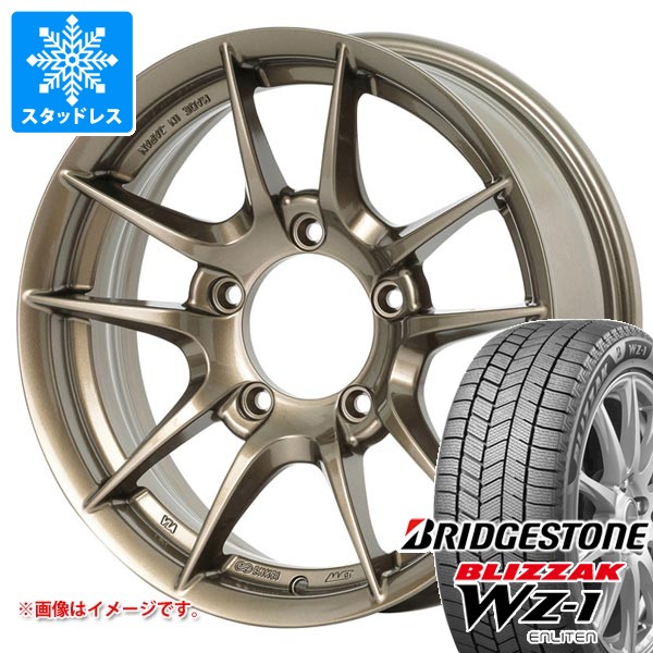 【タイヤ交換対象】5本セット スズキ ジムニー用 スタッドレス ブリヂストン ブリザック WZ-1 175/80R16 91Q 2025年10月発売サイズ アピオ ワイルドボア Z タイヤホイール5本セット|タイヤマックス