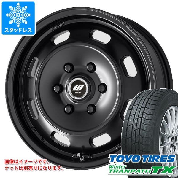 【タイヤ交換対象】トヨタ ハイエース 200系用 スタッドレス トーヨー ウィンタートランパス TX 215/70R16 100Q ワーク エクストラップ DTHC タイヤホイール4本セット