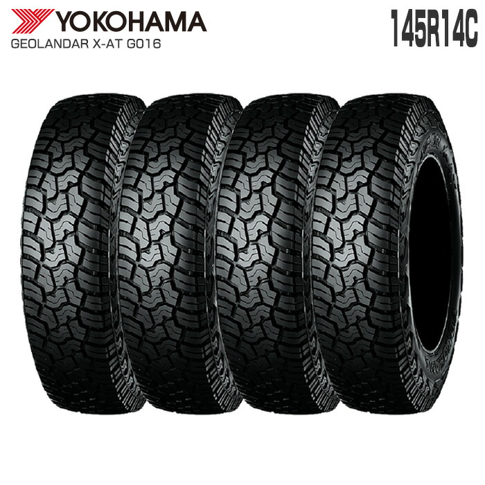 (4本セット) ジオランダー X-AT G016 145R14C 85/83Q 14インチ タイヤ単品 正規品 ヨコハマ YOKOHAMA GEOLANDAR X-AT 軽トラ 軽バン カスタムサイズ