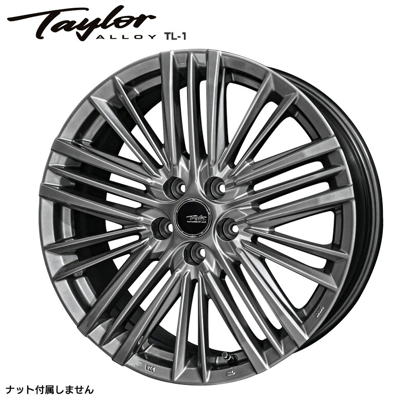 テイラー TL1 18×7.5J PCD114 5H INSET+38 ハブ径φ60 球面座 ハイパーメタルブラック 18インチ ホイール単品 1本 TAYLOR TL1 共豊 AME