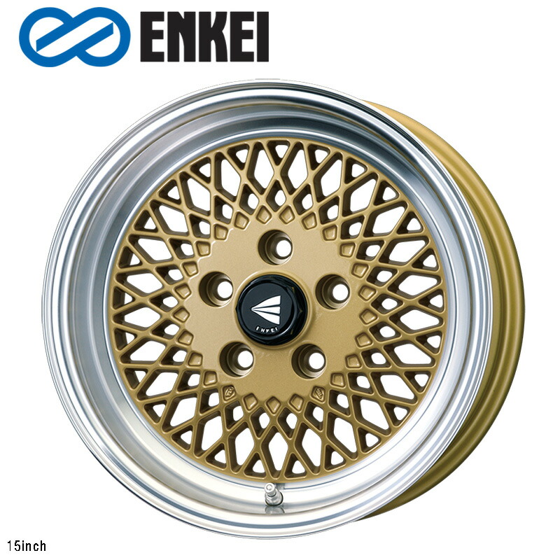 オールゴールド15セット75本分 楽天市場】ENKEI92 15×5.0J PCD100 4H INSET+45 ボア径φ75 ゴールド 15
