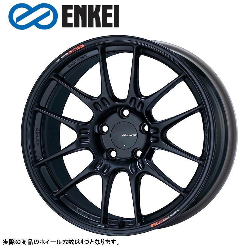 ENKEI GTC02 17×8.0J PCD100 4H INSET+42 マットブラック (MBK) 17インチ ホイール単品 1本 エンケイ ENKEI レーシング Racing
