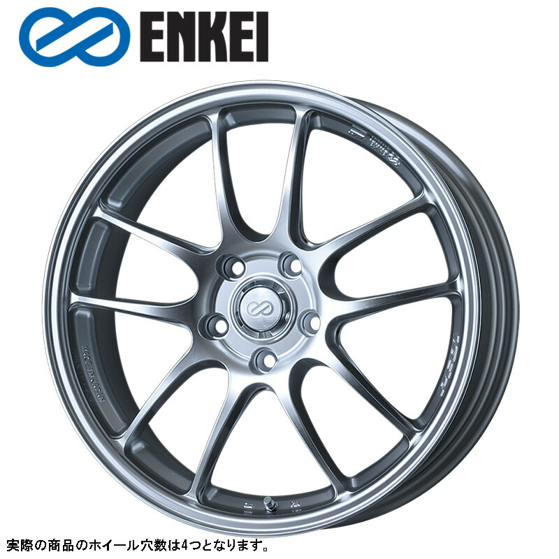 ENKEI PF01 15×8.0J PCD100 4H INSET+35 ボア径φ75 スパークルシルバー (SS) 15インチ ホイール単品 1本 エンケイ ENKEI パフォーマンスライン PerformanceLine