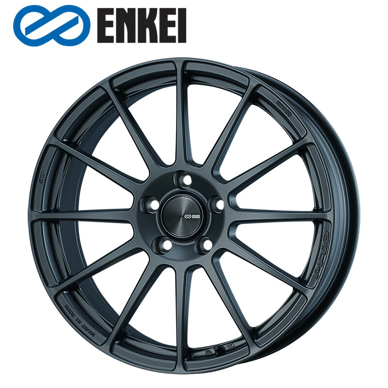 ENKEI PF03 16×6.5J PCD112 5H INSET+45 ボア径φ75 マットダークガンメタリック (MDG) 16インチ ホイール単品 1本 エンケイ ENKEI パフォーマンスライン PerformanceLine