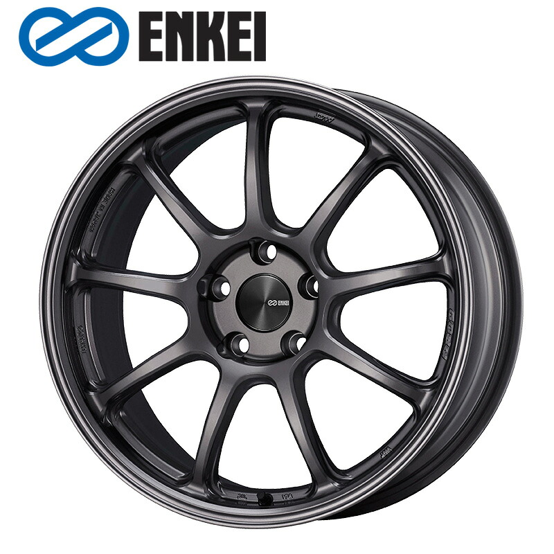 ENKEI PF09 17&times;9.0J PCD114.3 5H INSET+45 ボア径φ75 ダークシルバー (DS) 17インチ ホイール単品 1本 エンケイ ENKEI パフォーマンスライン PerformanceLine｜タイヤザウルス 26,955円