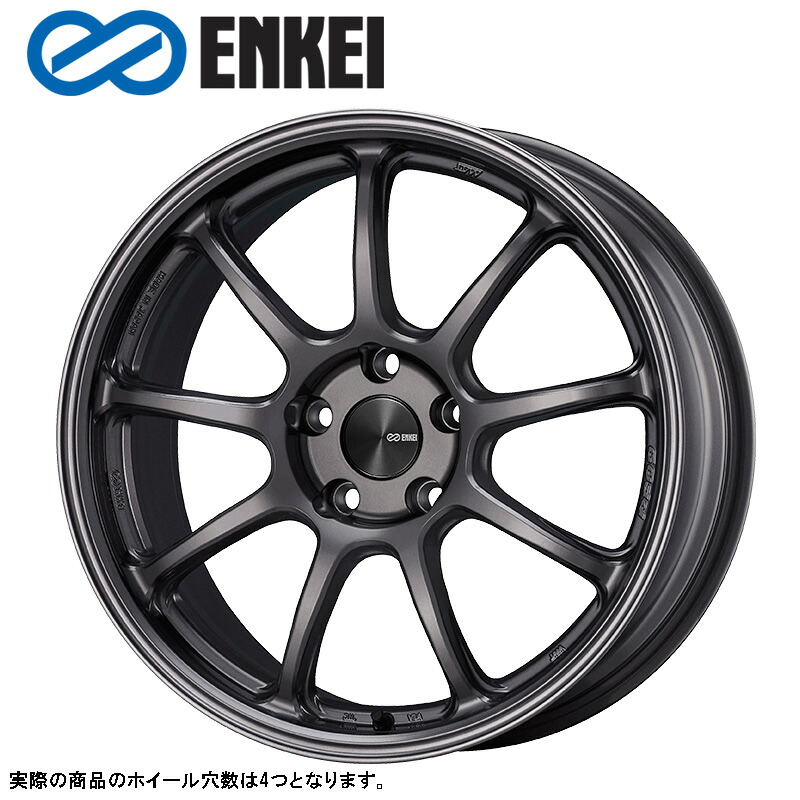 ENKEI PF09 16×7.0J PCD100 4H INSET+45 ボア径φ67 ダークシルバー (DS) 16インチ ホイール単品 1本 エンケイ ENKEI パフォーマンスライン PerformanceLine
