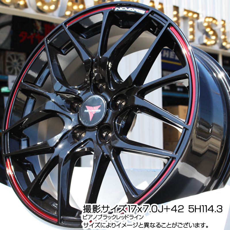 セットの】 225/65R17 17インチ WEDS ノヴァリス ローグ SH 7J 7.00-17