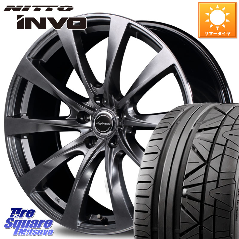MANARAY MOTION2 平座仕様(トヨタ・レクサス専用)MID Lefinada ホイール 20 X 8.5J +35 5穴 114.3 NITTO INVO インボ ニットー サマータイヤ 245/40R20 30系アルファード 30系ヴェルファイア 20系アルファード