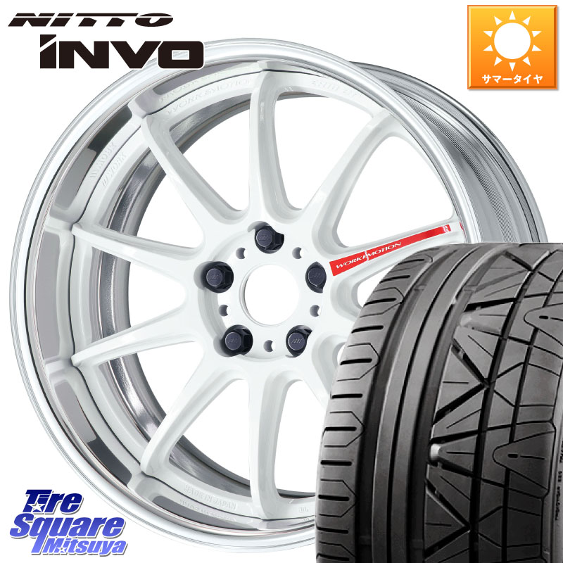 NITTO INVO インボ ニットー サマータイヤ 225/40R19WORK EMOTION ZR10 L Disk AZW 19インチ 2ピース 19X8.5J 40 5穴 114.3 クラウンロイヤル クラウンハイブリッド 220・H20系 クラウン 220系|タイヤスクエアミツヤ
