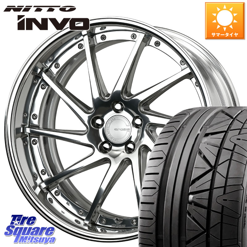 NITTO INVO インボ ニットー サマータイヤ 245/35R20WORK GNOSIS CVS O Disk 20インチ 2ピース 20X9.0J 45 5穴 114.3 スカイラインセダン 日産|タイヤスクエアミツヤ