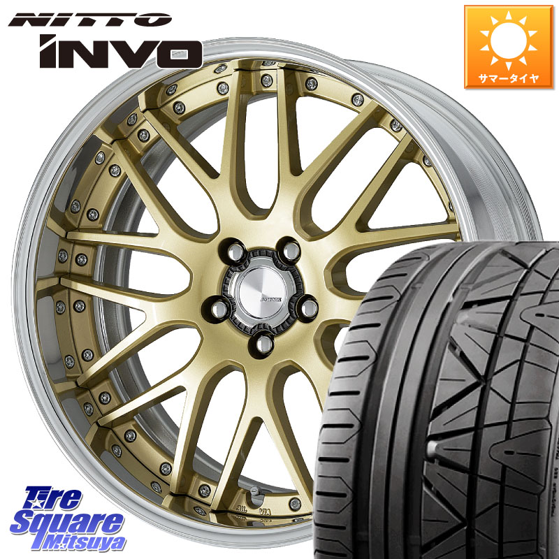 WORK Lanvec LM1 O Disk 20インチ 2ピース 20 X 8.0J +45 5穴 114.3 NITTO INVO インボ ニットー サマータイヤ 235/30R20
