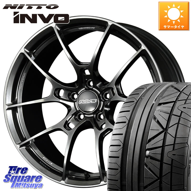 RAYS 【欠品次回10~11月】 G025 VOLK RACING 鍛造 ホイール 19インチ 19 X 8.0J +44 5穴 114.3 NITTO INVO インボ ニットー サマータイヤ 235/35R19 プリウスアルファ 242,580円