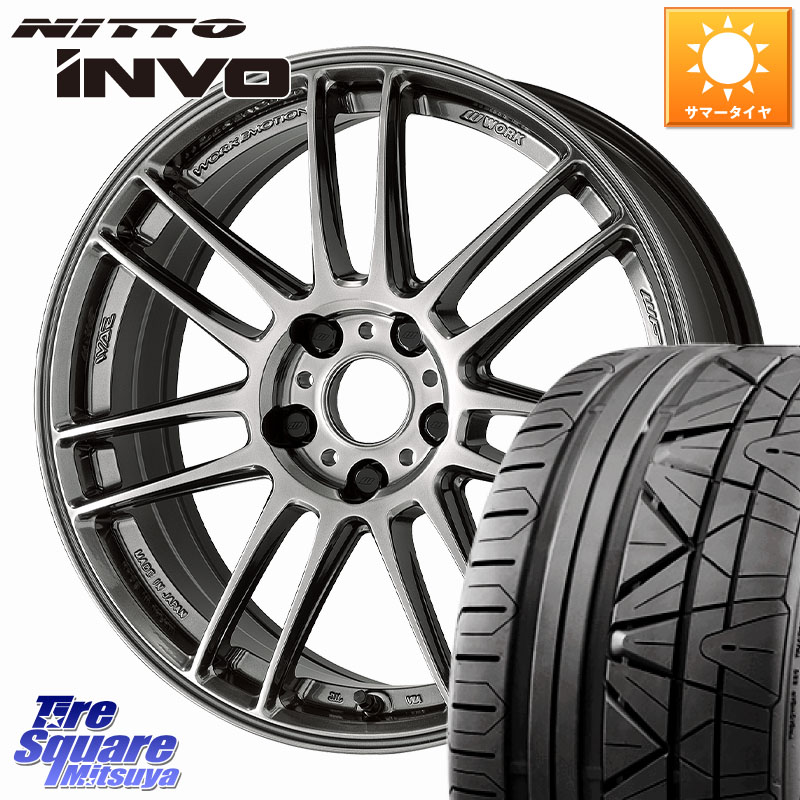NITTO INVO インボ ニットー サマータイヤ 255/35R19WORK EMOTION ZR7 ホイール 19インチ 19X8.5J(VAB 4POT) 38 5穴 114.3 WRX STI｜タイヤスクエアミツヤ