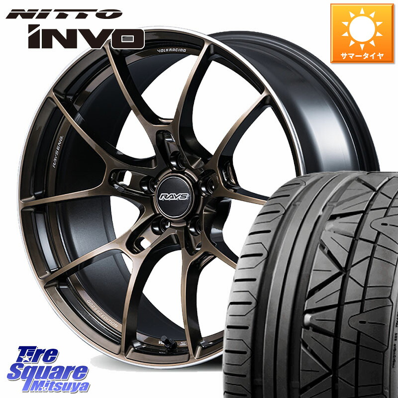NITTO INVO インボ ニットー サマータイヤ 255/35R19RAYS 【欠品次回3~4月】 G025 SZ EDITION VOLK RACING 鍛造 ホイール 19インチ 19X8.5J(VAB 6POT) 42 5穴 114.3 WRX STI|タイヤスクエアミツヤ