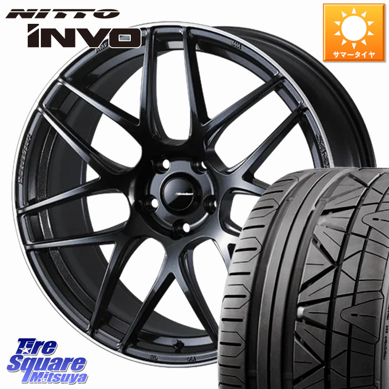 WEDS SA-27R ウェッズ スポーツ ホイール 19インチ 19 X 8.0J +45 5穴 114.3 NITTO INVO インボ ニットー サマータイヤ 235/35R19 90系ノア ヴォクシー プリウスアルファ FL系シビック