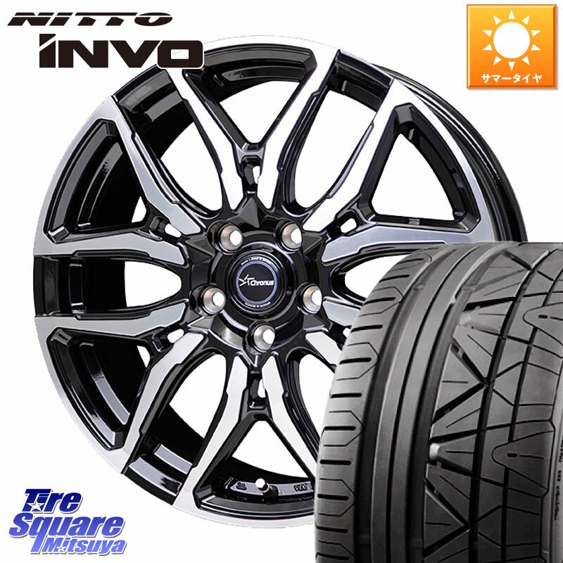 NITTO INVO インボ ニットー サマータイヤ 245/40R19HotStuff Chronus CH-114 CH114 クロノス ホイール 19インチ 19X8.0J 35 5穴 114.3 30系アルファード/ヴェルファイア 20系アルファード アルファードハイブリッド ヴェルファイアハイブリッド ヴェルファイア アルフ｜タイヤスクエアミツヤ