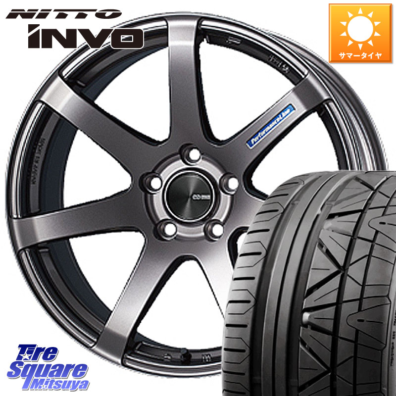 NITTO INVO インボ ニットー サマータイヤ 255/35R19ENKEI エンケイ PerformanceLine PF07 DS ホイール 19X8.5J(VAB 6POT) 42 5穴 114.3 WRX STI|タイヤスクエアミツヤ